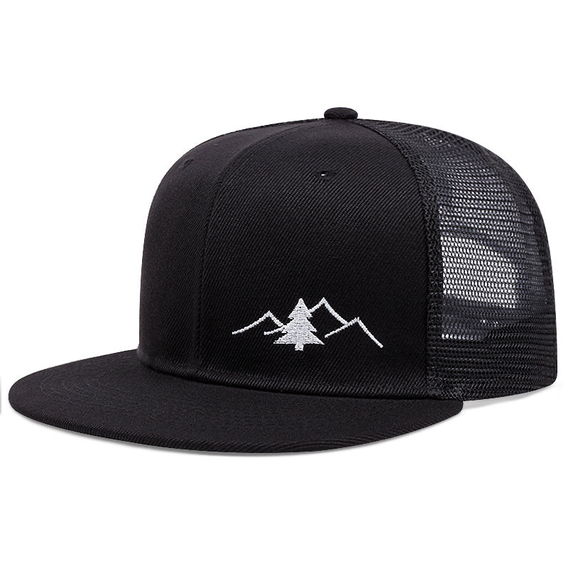 Embroidered Mesh Trucker Hat