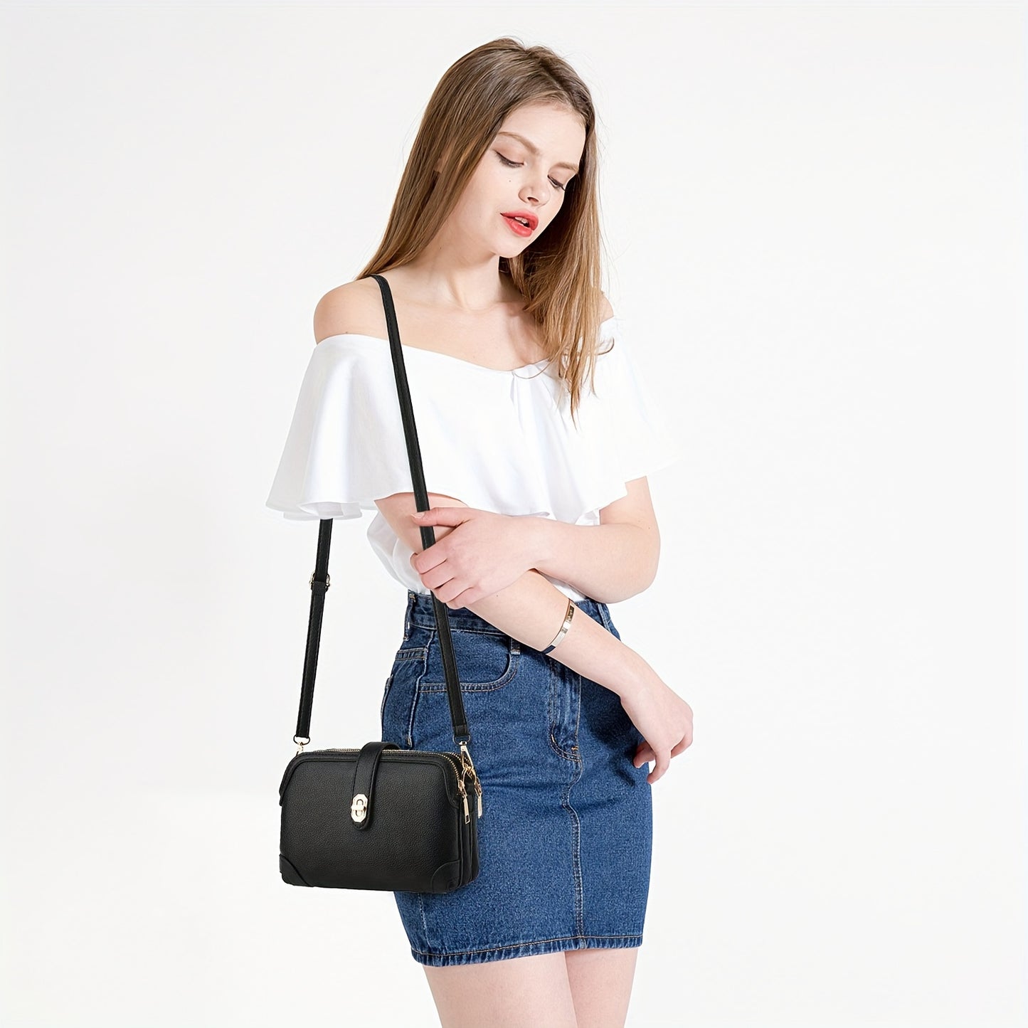 Small Multi-Pocket Crossbody Bag