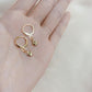 Gold Plated Love Earrings