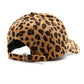 Leopard Print Corduroy Baseball Cap