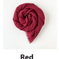 Muslim Kerchief Slub Cotton Scarf Tassel