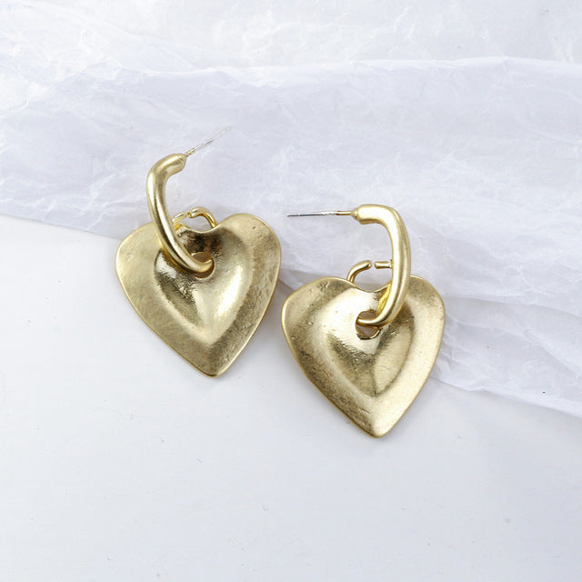 Fashion gold plated shell acrylic Earrings