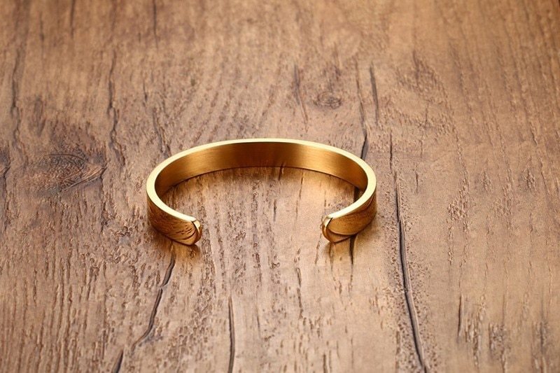 Custom Engraved Steel Bangle