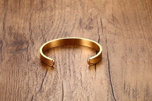 Custom Engraved Steel Bangle