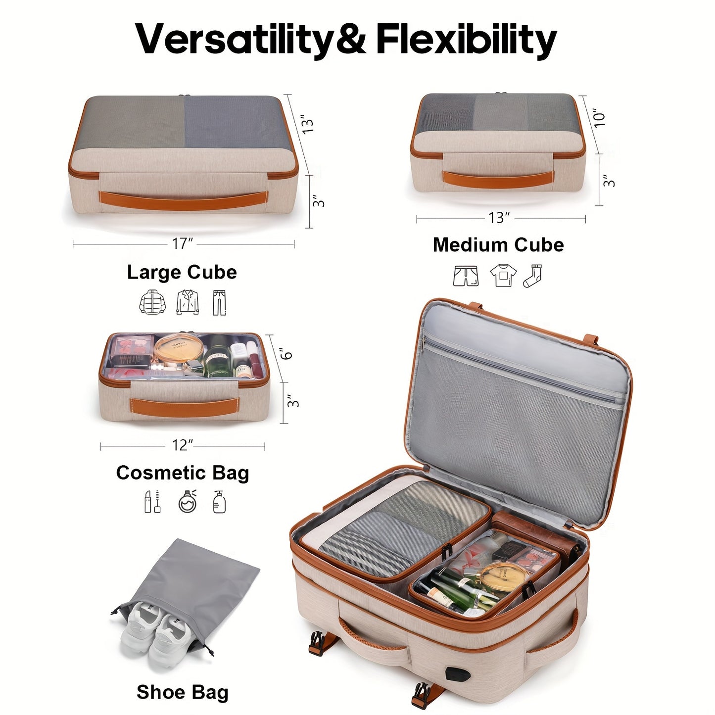 Bagsure 42L Travel Backpack