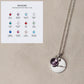 Custom Birthstone Name Necklace