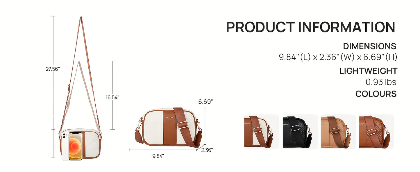 Vegan Leather Small Crossbody Bag