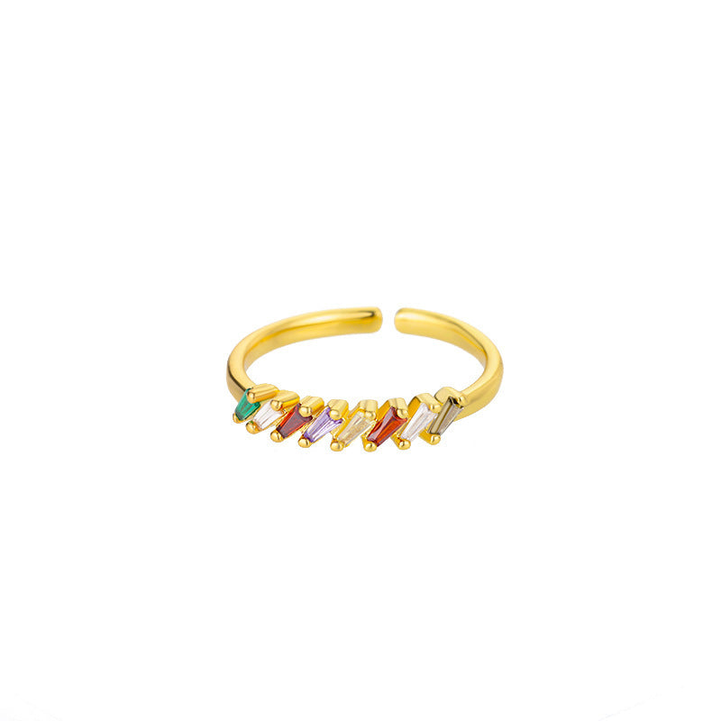 Gold-plated Adjustable Ring With Opening
