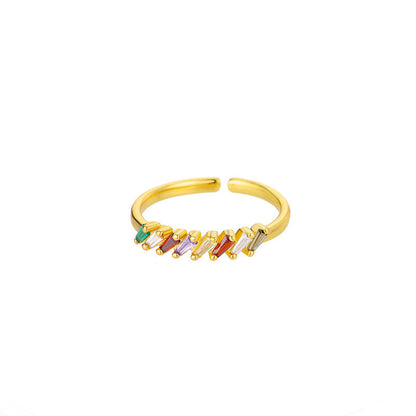 Gold-plated Adjustable Ring With Opening