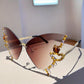 Y2K Rhinestone Butterfly Sunglasses