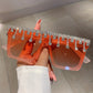 Oversized Rhinestone Square Sunglasses