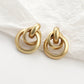 Fashion gold plated shell acrylic Earrings