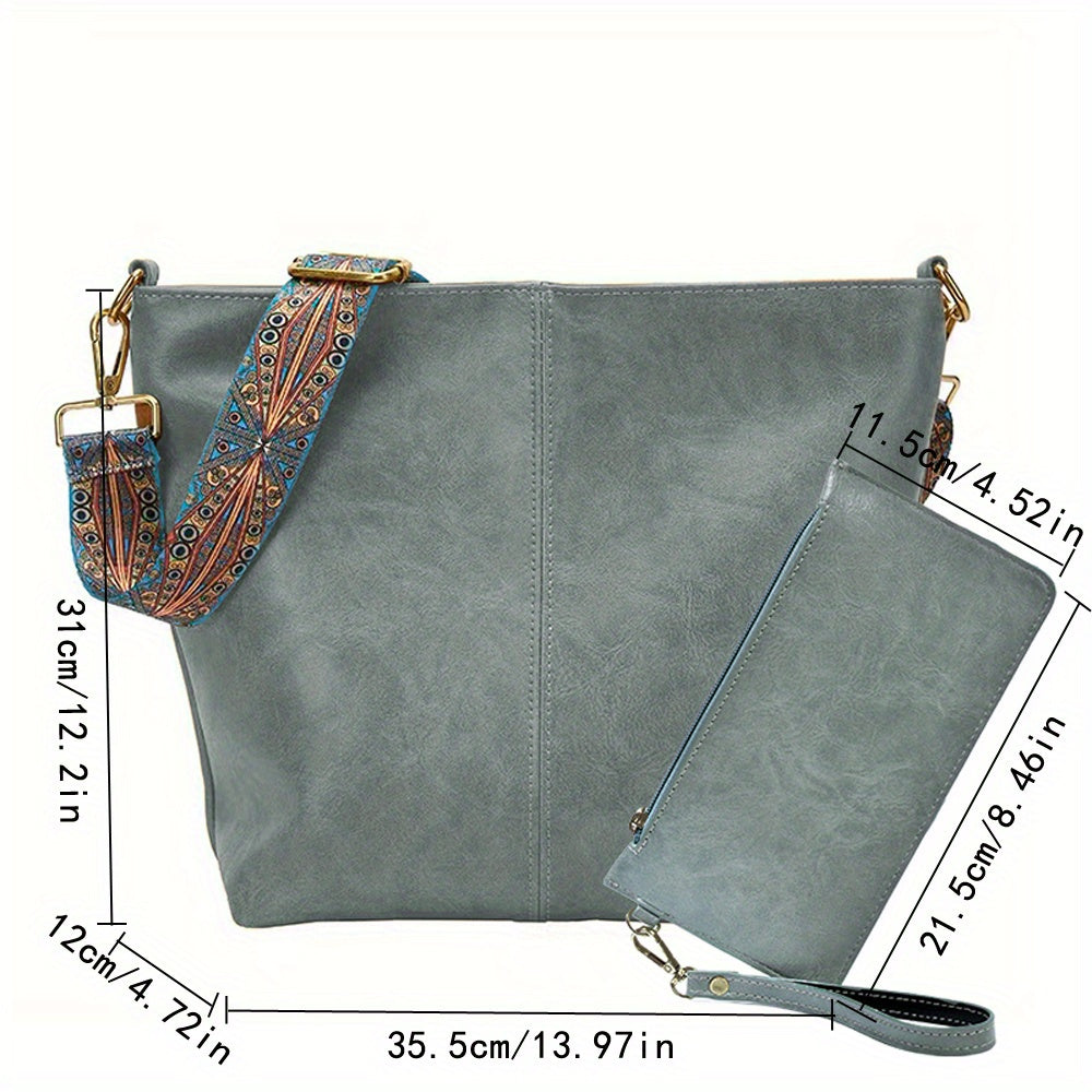 Large-Capacity Messenger Tote Bag