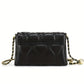 Black PU Leather Crossbody Bag