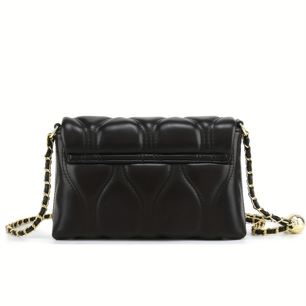 Black PU Leather Crossbody Bag