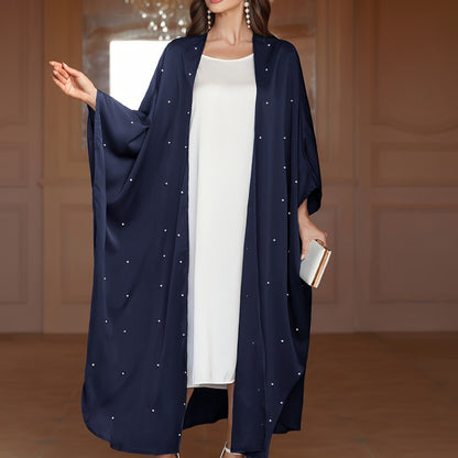 Beaded Solid Ramadan Kaftan