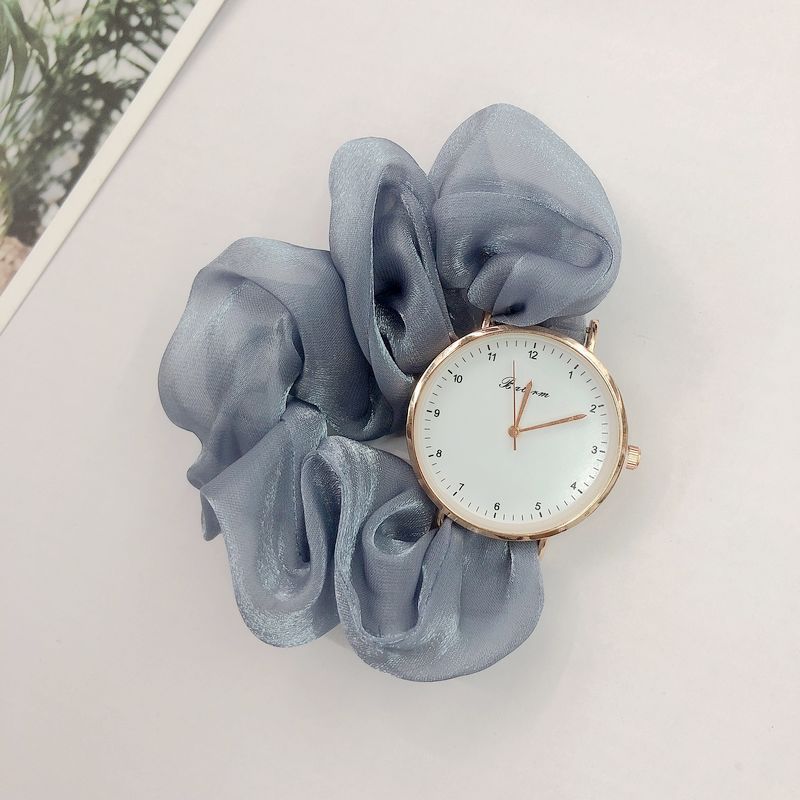 Sparkling Satin Strap Quartz Watch