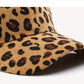 Leopard Print Corduroy Baseball Cap
