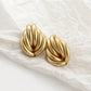 Fashion gold plated shell acrylic Earrings