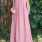 Arabic Long Sleeve Loose Temperament Dress