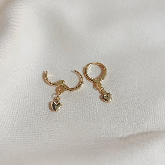 Gold Plated Love Earrings