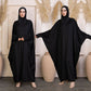 Women’s Traditional Solid Color Long Sleeve Loose Abaya Robe