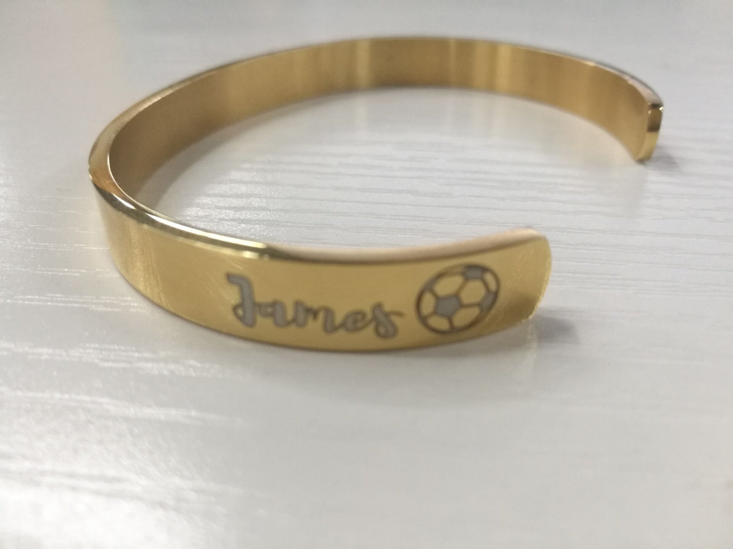 Custom Engraved Steel Bangle