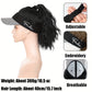 Chic Houndstooth Ponytail Cap Wig