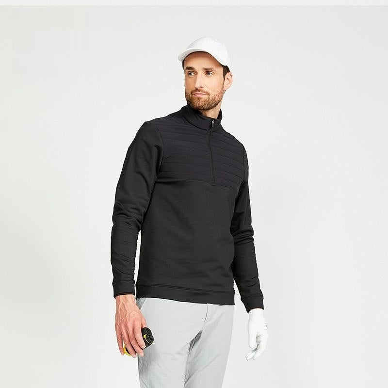 Sweater Half Zipper Men's Pullover Extra Thick Warm Pullover Long Sleeve