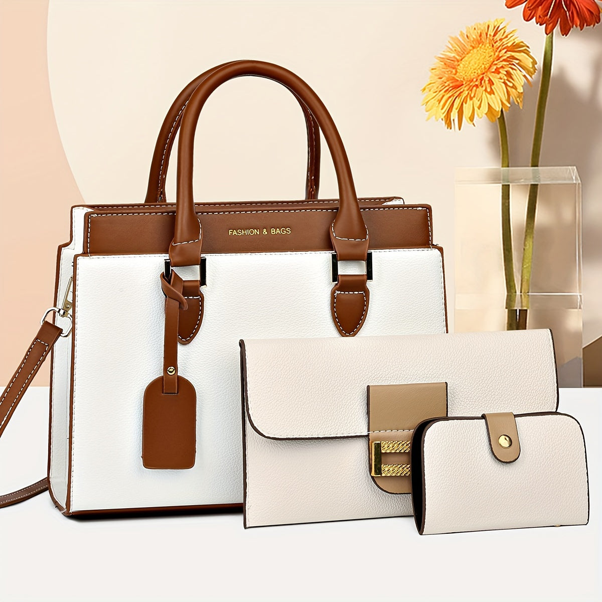 3-Piece Fashion Tote Bag Set