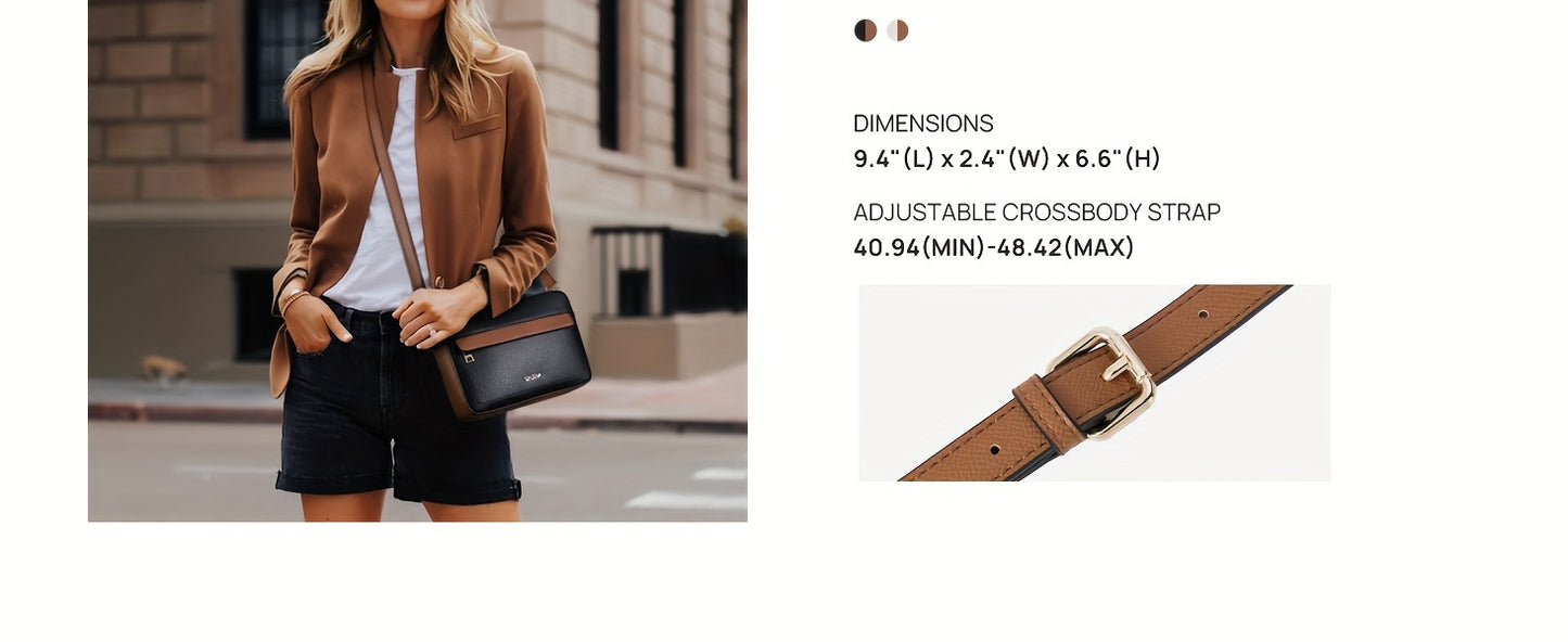 Quilted Vegan Leather Crossbody Bag