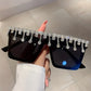 Oversized Rhinestone Square Sunglasses