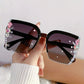 Rhinestone Square Gradient Sunglasses