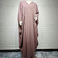 Striped Plus-Size Abaya