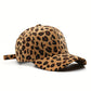 Leopard Print Corduroy Baseball Cap