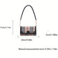 Striped Waterproof PU Leather Crossbody Bag