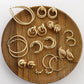 Fashion gold plated shell acrylic Earrings