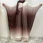 Falah Gradient Batwing Sleeve With Headscarf Suit