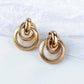 Fashion gold plated shell acrylic Earrings