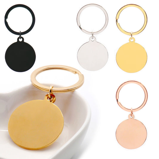 Stainless Steel Round Tag Pendant