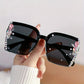 Rhinestone Square Gradient Sunglasses
