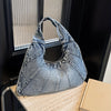 Vintage Denim Underarm Shoulder Bag