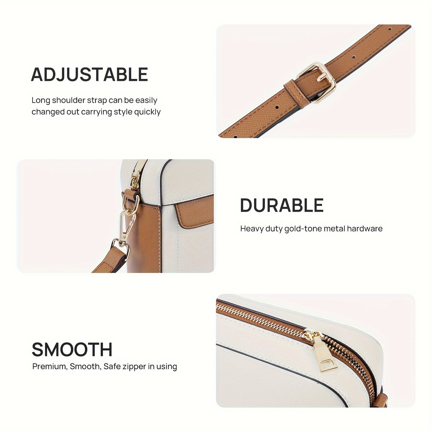 Quilted Vegan Leather Crossbody Bag