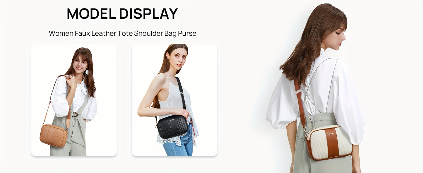 Vegan Leather Small Crossbody Bag