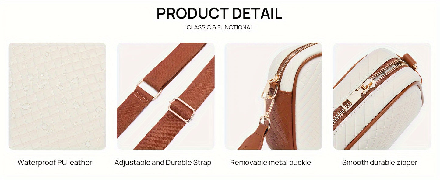 Vegan Leather Small Crossbody Bag