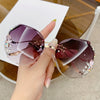 Luxury Rhinestone Rimless Sunglasses