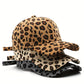 Leopard Print Corduroy Baseball Cap