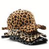 Leopard Print Corduroy Baseball Cap