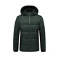 Hooded Cotton Jacket Men's Warm Quilted Jacket
