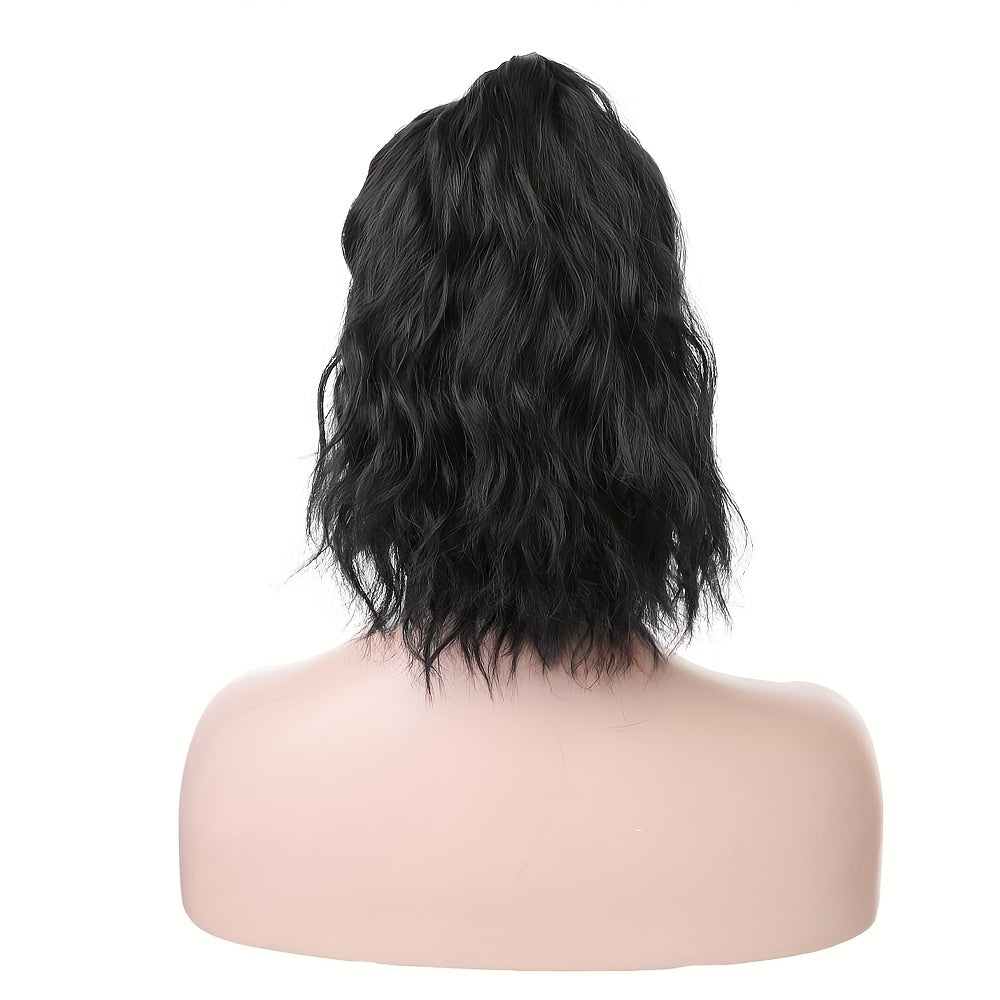 Chic Houndstooth Ponytail Cap Wig